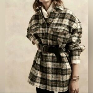 BANANA REPUBLIC Plaid Utility Shirt Jacket (Shacket)